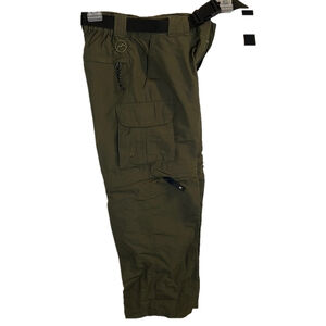 Magellan Fish Gear Dark Green Zip Pants Size XS (6-7)‎ EUC